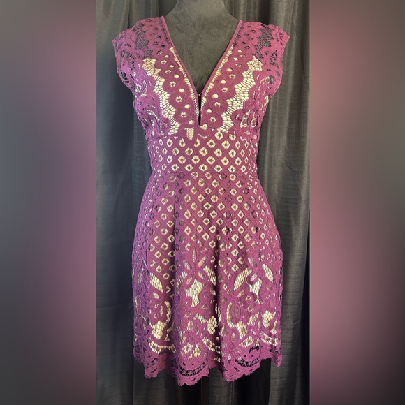 Free People | Dresses | Free People One Million Lovers Lace Mini Dress Size  2 D4 | Poshmark